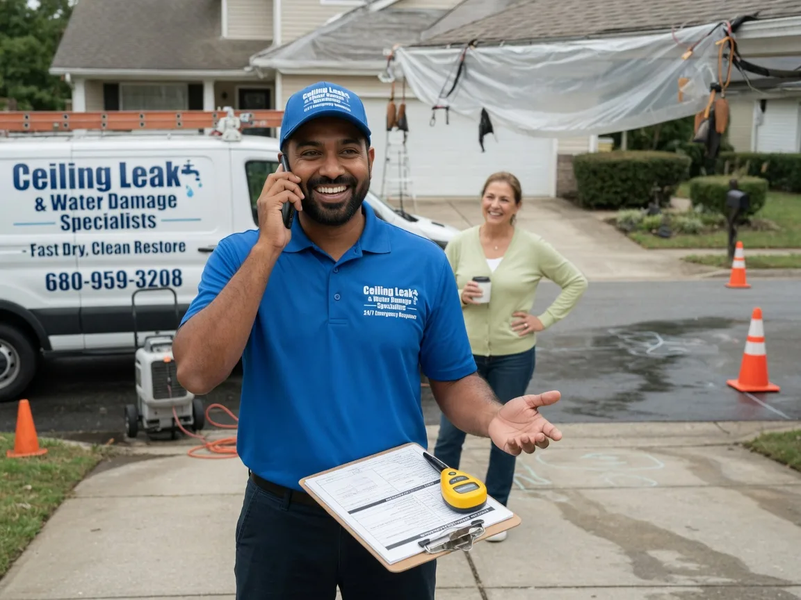 Ceiling Leak Cleanup Muscatine, IA FAQs